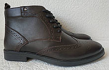 TODS! чоловічі зимові броги черевики оксфорд коричневі на шнурівці натуральна шкіра змійка