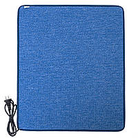 Теплый коврик с подогревом для ног LIFEX WC 50х20 | Синий | Электроковрик инфракрасный Warm Carpet