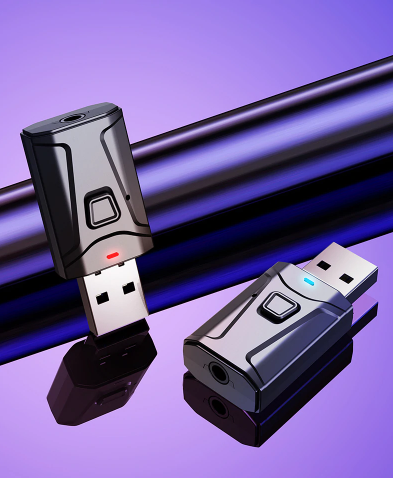 USB Bluetooth 5.0 аудіо приймач, передавач, міні стерео Bluetooth, AUX RCA USB, 3,5 мм роз'єм для ТВ, фото 1