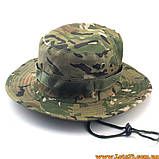 Панама армійська маскувальна воєний ковбойський капелюх для полювання риболовлі страйкбола камуфляж Multicam, фото 7