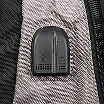Рюкзак міський великий спортивний чоловічий Power In Eavas 8211 чорний із сірим, фото 3