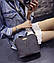 Жіноча сумка клатч Бембі + Подарунок годинник D. W / Сумка Бембі Сіра ( 23 x 20 x 10 см), фото 5