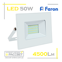 Светодиодный LED прожектор Feron LL-6050 50W 6400K 4500Lm белый