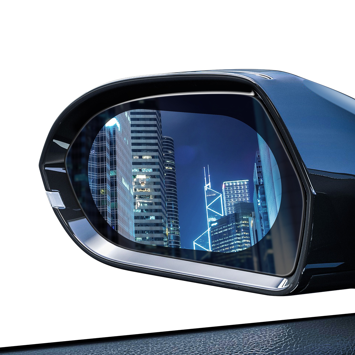 Водоотталкивающяя пленка наклейка антидождь для зеркал на автомобиль на 2 зеркала BASEUS 135*95mm - фото 1 - id-p1261714329