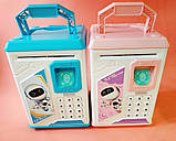 Дитяча скарбничка сейф робот Robot Bodyguard електронна для грошей ,паперових купюр і монет, фото 8