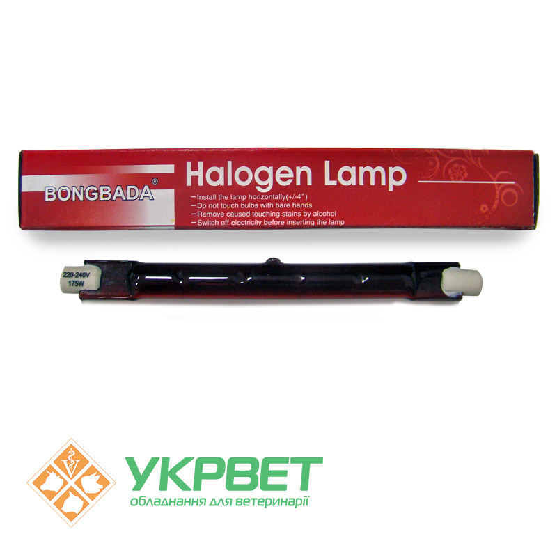 Лампа інфрачервона галогенова, пальчикова, 175W, фото 1