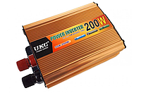 Преобразователь авто инвертор UKC 7063 12V-220V 200W