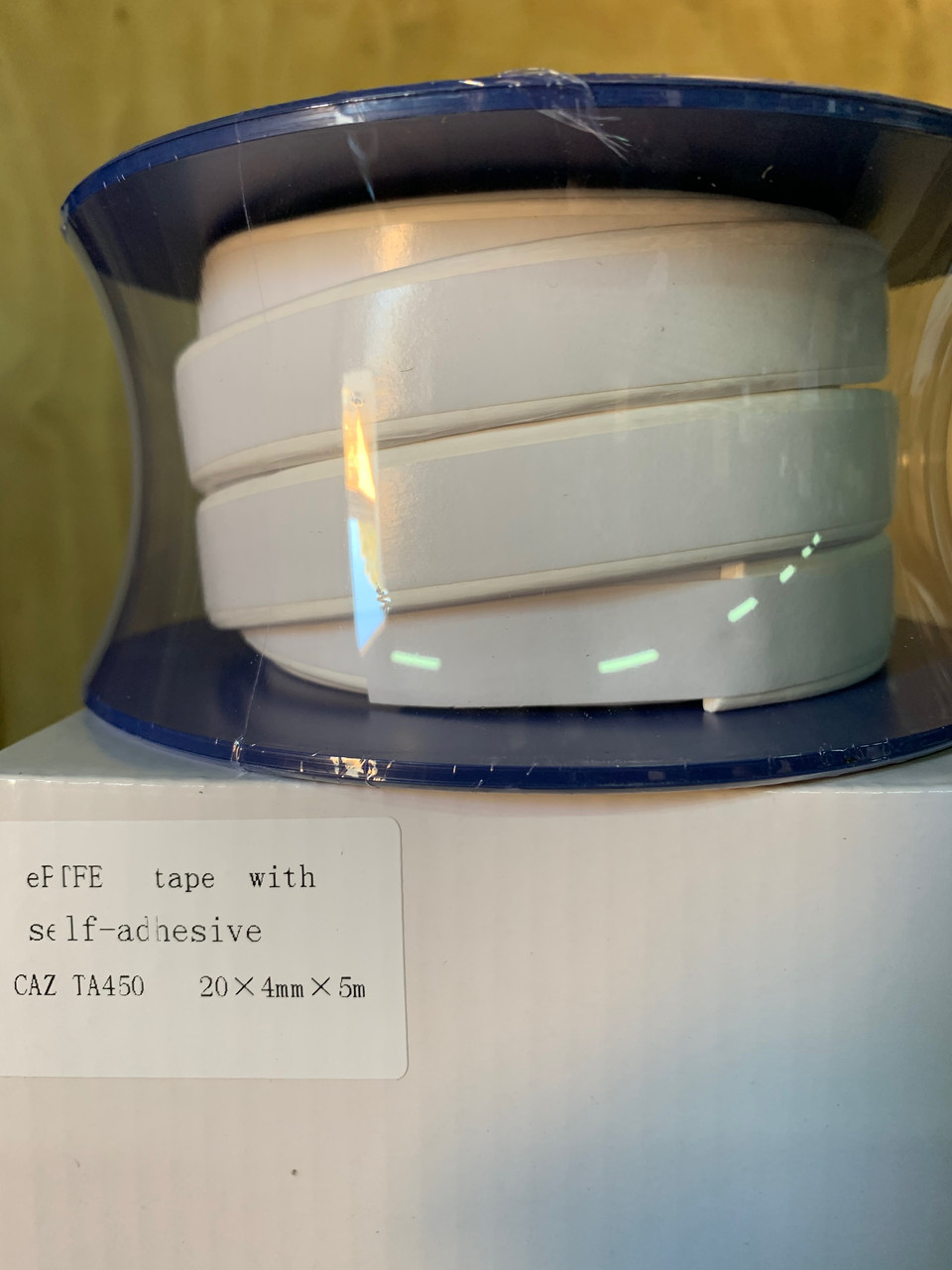 Фторопластова стрічка PTFE (ПТФЕ) з липким шаром CAZ-TA450 20х4х5000