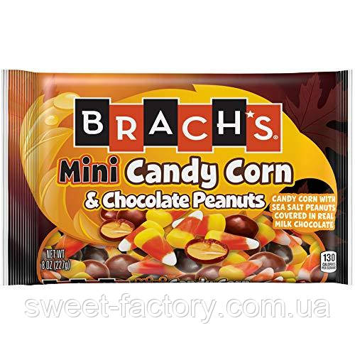 Ириска Brach's Mini Candy Corn Chocolate Peanuts 283 g