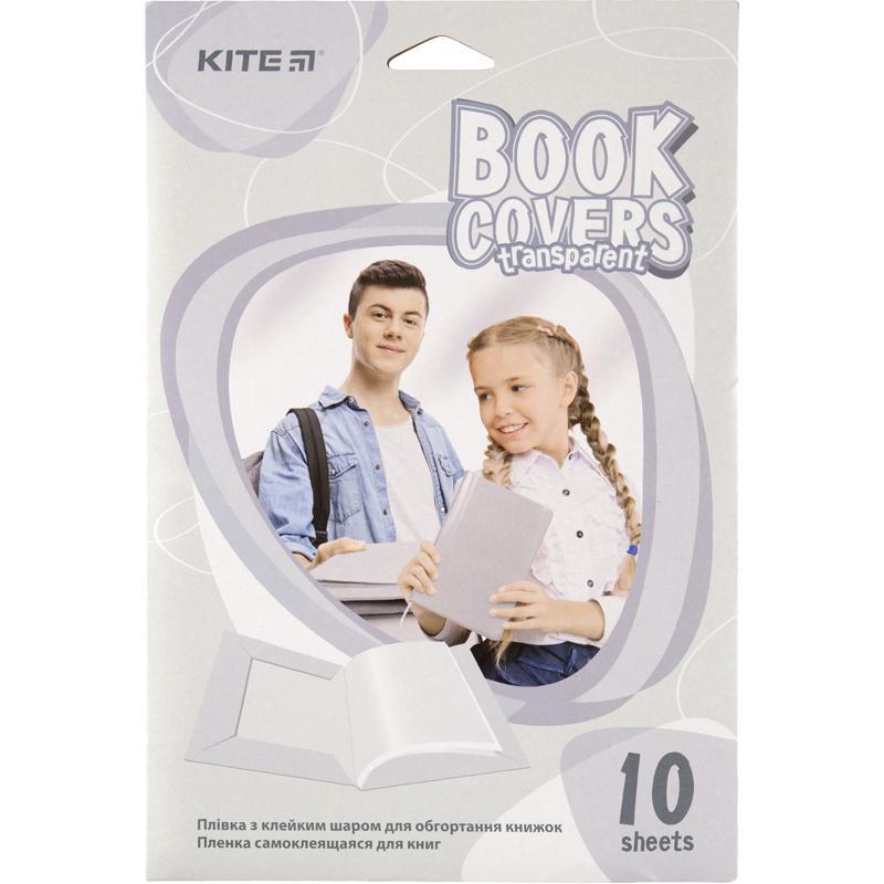 Пленка самоклеєна для книг Kite, 50*36 см, 10 шт., асори цв. K20-308