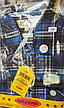 Чоловіча байкова сорочка vd-0011 в клітку синя бавовна з довгим рукавом 41, фото 2