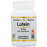 Лютеїн для зору California Nutrition Lutein 20 mg with Zeaxanthin — 60caps