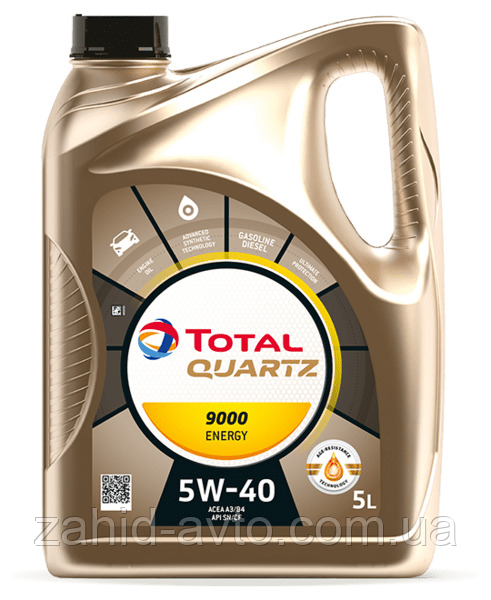 Моторне масло Total Quartz 9000 energy 5W-40 5л