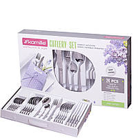 Набір столових приладів 24 предмета з нержавіючої сталі KM-5212S