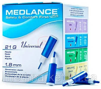 Ланцети безпечні стерильні Medlance Plus Universal 200 шт.