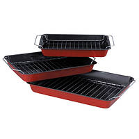 Набір форм для запікання 3шт з гратами для гриля KM-6014