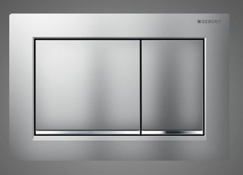 Змивна клавіша Geberit Sigma30 пластик, хром мат/хром глянц