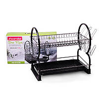 Сушарка для посуду дворівнева 55х24,5х37 KM-0765B