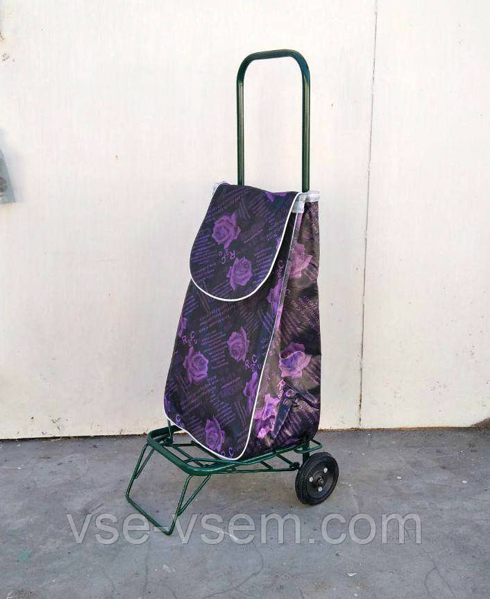 Посилена господарська сумка візок на колесах з підшипниками (0082)