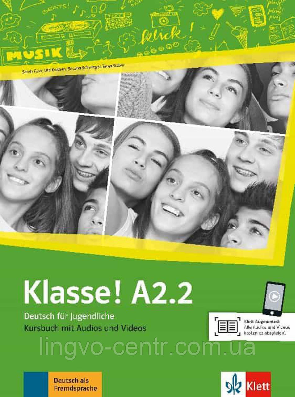 Klasse! A2.2 Kursbuch mit Audios und Videos