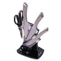 Набір ножів 5 предметів на акриловою підставкою KM-5137