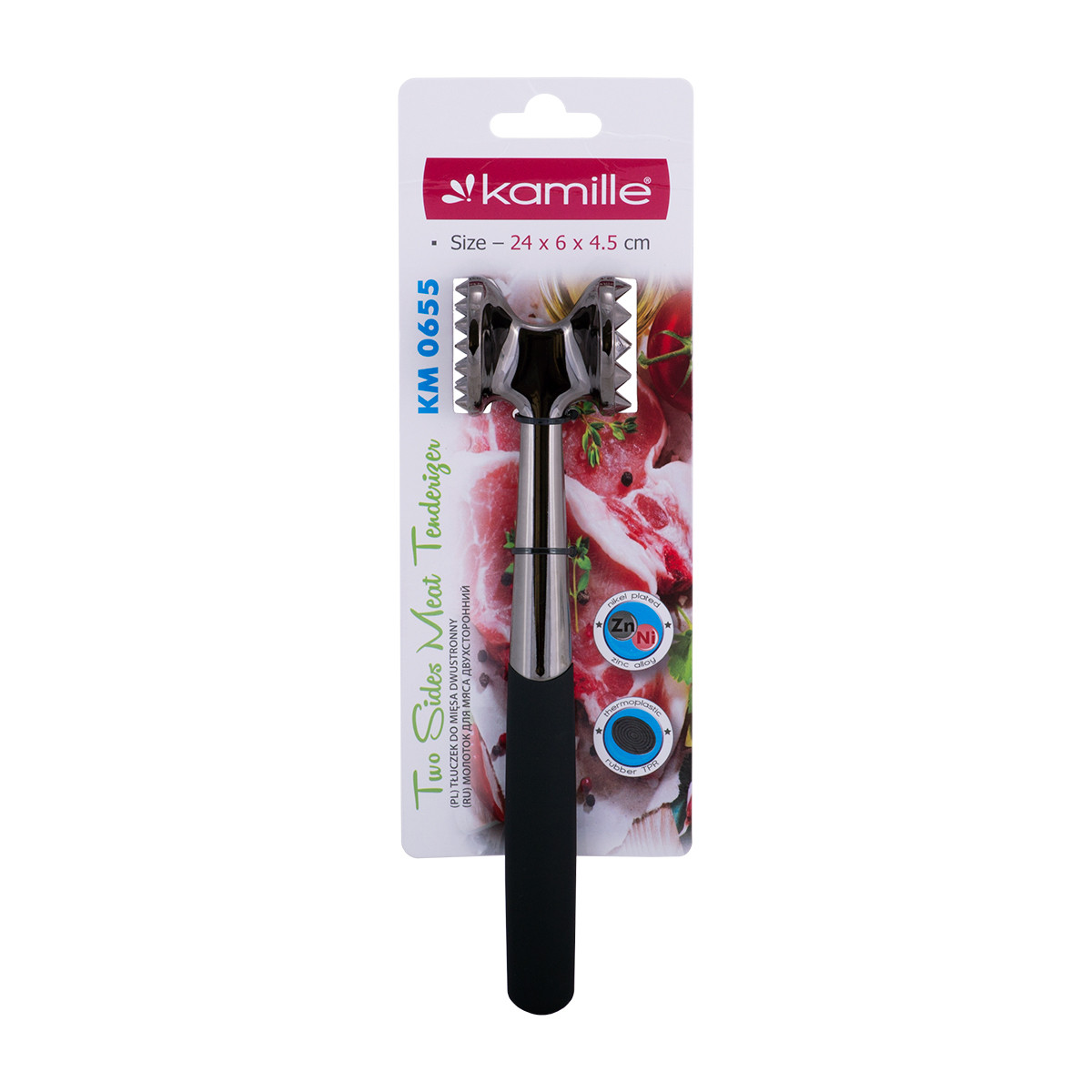 Молоток для відбивання м'яса 24*6*4.5 см, фото 1