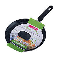 Сковорода млинна 26см з мармуровим покриттям для індукції і газу KM-0623MR