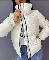 Стильна тепла жіноча куртка на силіконі у кольорах (Норма), фото 4