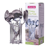 Набір кухонного приладдя 6 предметів у комплекті з підставкою
