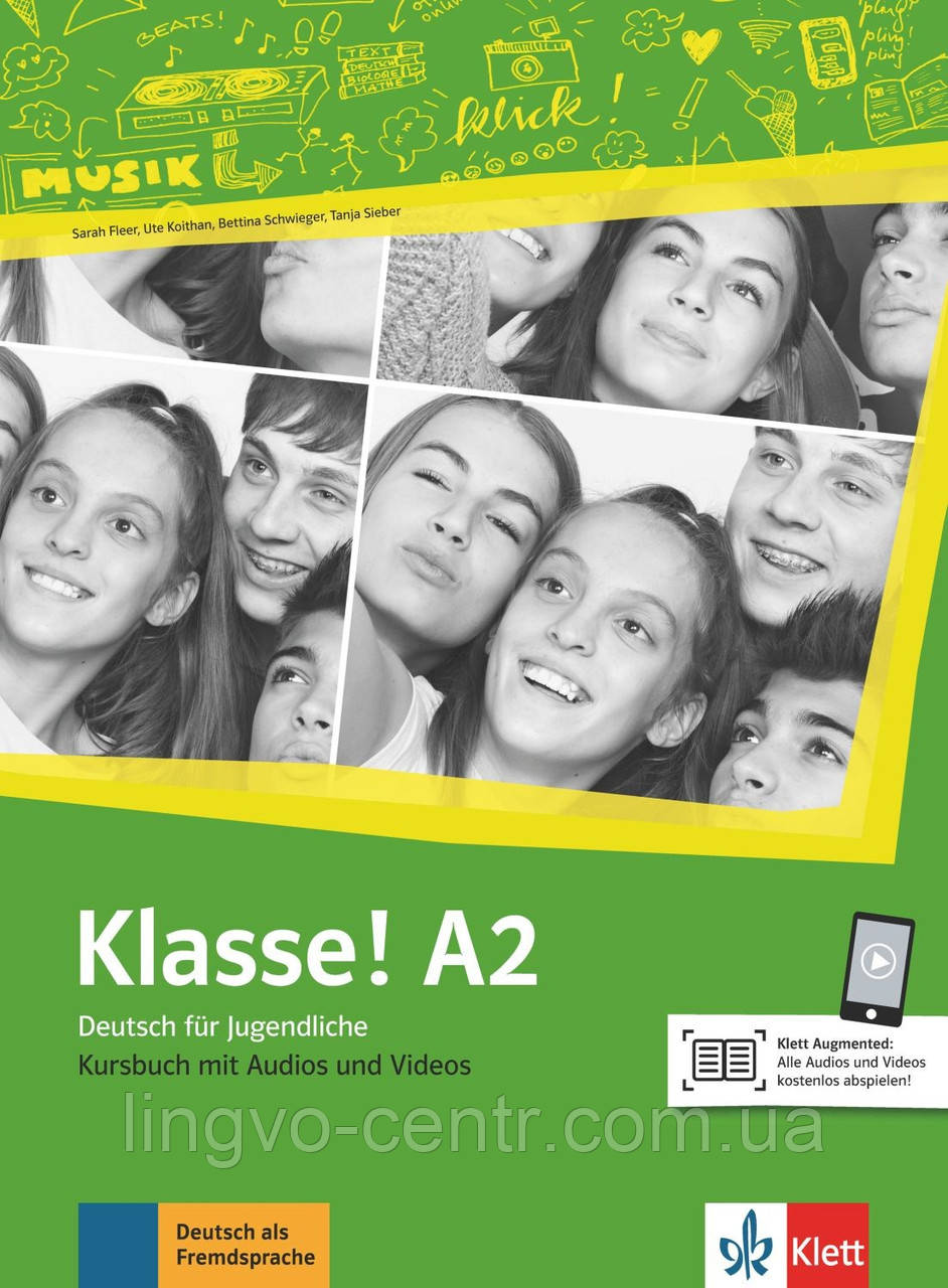 Klasse! A2 Kursbuch mit Audios und Videos