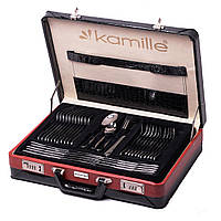 Набір столових приладів 72 предмети з нержавіючої сталі в кейсі KM-5215A