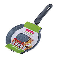 Сковорода млинна 20см з гранітним покриттям для індукції і газу KM-4204GR