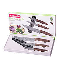 Набір кухонних ножів на магнітній смужці 4 предмета
