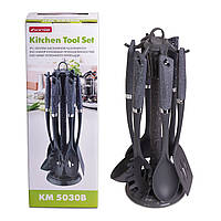 Набір кухонного приладдя 7 шт нейлонові (Мармур)