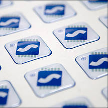 Об'ємні наклейки, шильди (комплект 100 шт, 3х2 см). Можливі будь-які розміри, фото 3