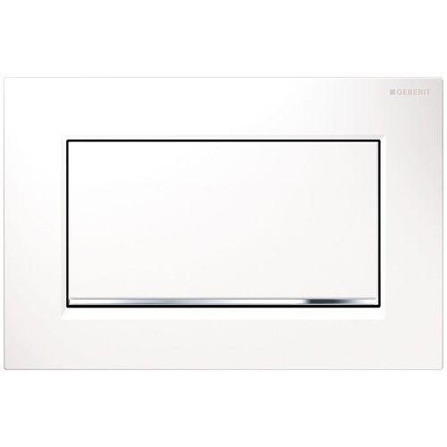 Змивна клавіша Sigma 30 старт/стоп, антивандальна, білий/хром глянцевий