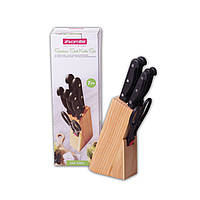 Набір ножів 7 предметів з нержавіючої сталі з бакелітових ручками KM-5122