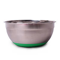Миска Ø28*13см з нержавіючої сталі з силіконовим дном