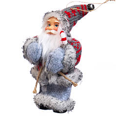 Дід Мороз під ялинку, фігурка Дід Мороз з цукеркою 13 см