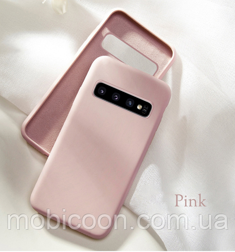 Чехол GRAND Full Silicone Cover для Samsung Galaxy S10 Plus pink sand ...