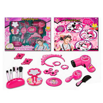 Набір перукаря: гребінець,прикраси,фен на бат-ці,в кор-ці,34х30х8см №MDX551-2(18)