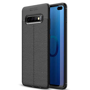 Чохол силіконовий Auto Focus для Samsung Galaxy S10 Plus black (самісунг галаксі з10 плюс )