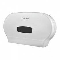 Диспенсер для двох рулонів туалетного паперу Rixo Grande P032W білий пластиковий підвісний, фото 4