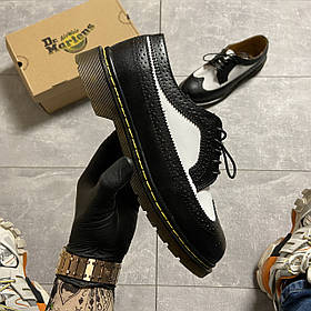 Жіночі туфлі Dr. Martens 1461 Low Retro Black, туфлі др мартенс, броги Dr. Martens