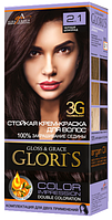 Крем-фарба для волосся Glori's 2.1 Чорний шоколад (2 застосування)