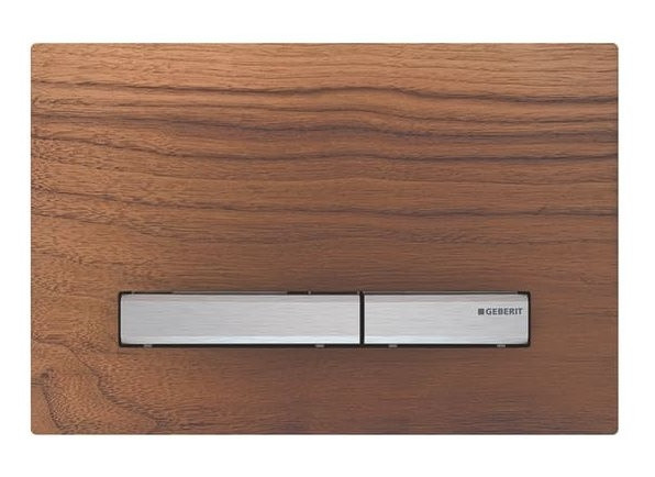 Змивна клавіша Geberit Sigma50, подвійний змив: чорний горіх
