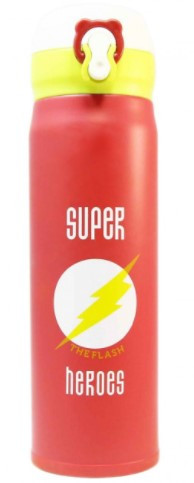 Термокружка для чаю та кави вакуумна нержавіюча сталь 250 мл «Супергерої Флеш», Термочашка термос для напоїв Флеш