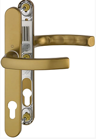 Нажимний гарнітур HOPPE Liege Льєж для дверей товщиною 67-72 мм E-92 мм колір бронза F4