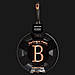 Сковорода з мармуровим покриттям BERLINGER HAUS Black Rose Gold Collection 28 см Колір чорний 1635NBH, фото 2