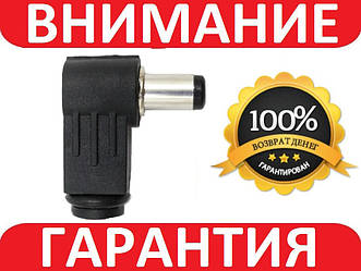 Кутовий штекер під пайку 5.5*2.1 мм тато